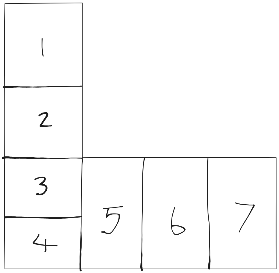 My driveway split into sections for daily maintenance